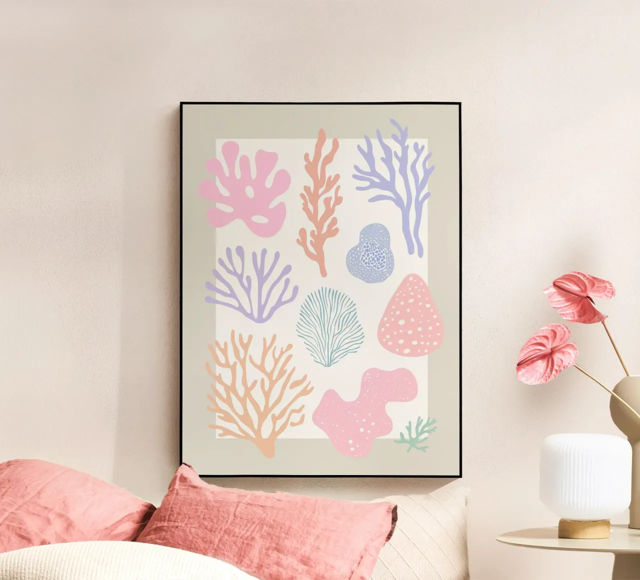 Pastel Corals plexiglass da treechild