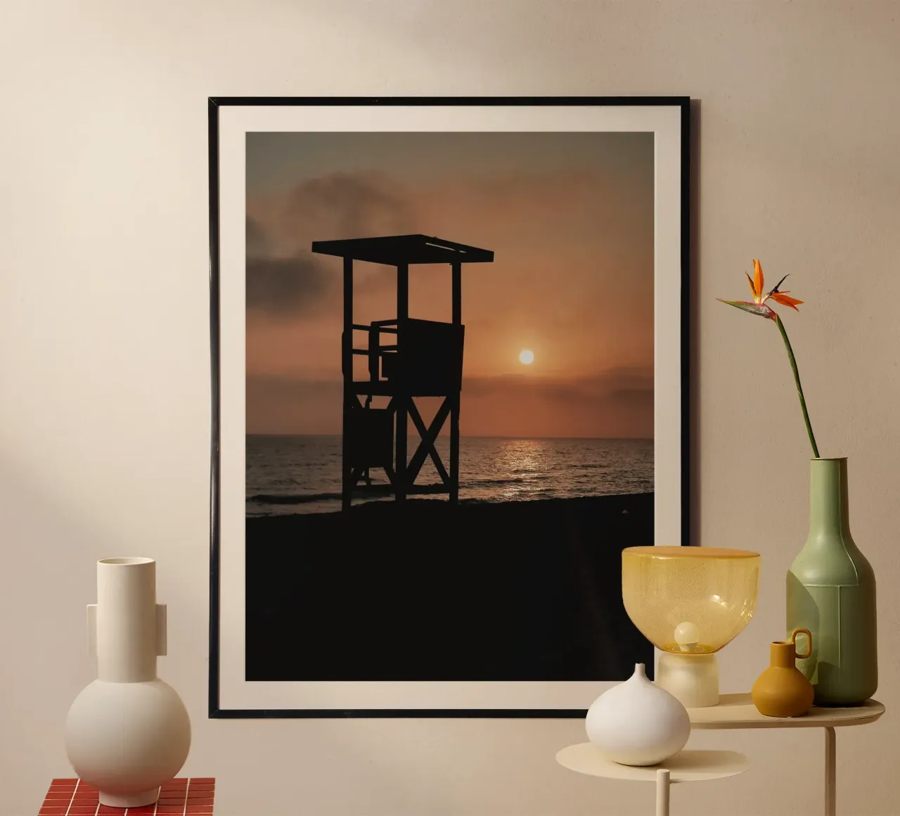 Beach Summer Sunset Photography hahnemühle by Les Meravelles