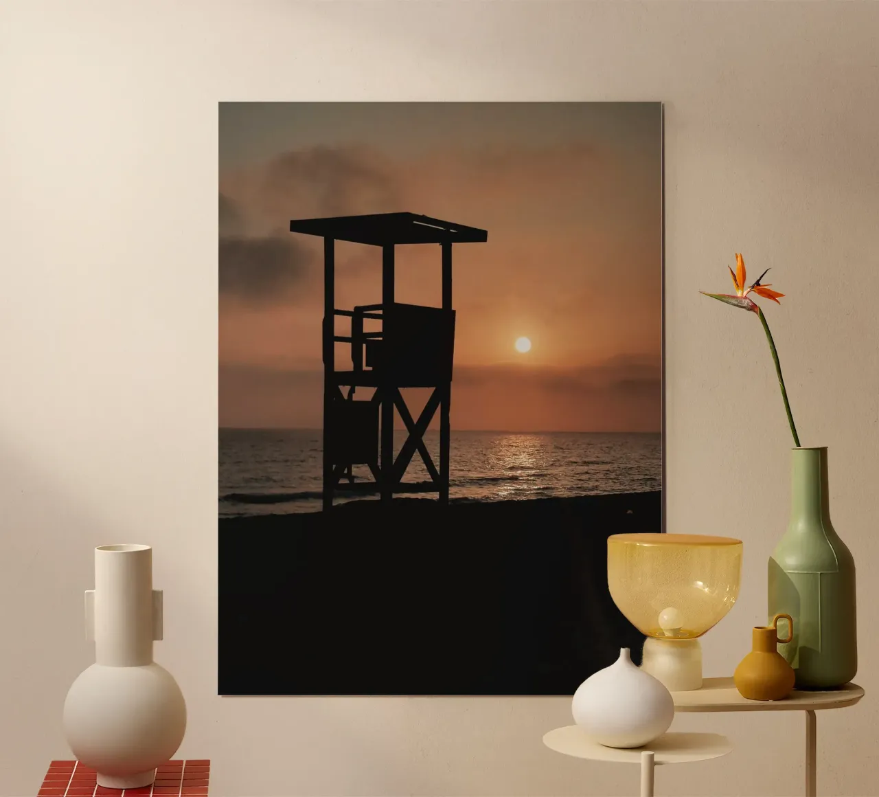 Beach Summer Sunset Photography hahnemühle by Les Meravelles