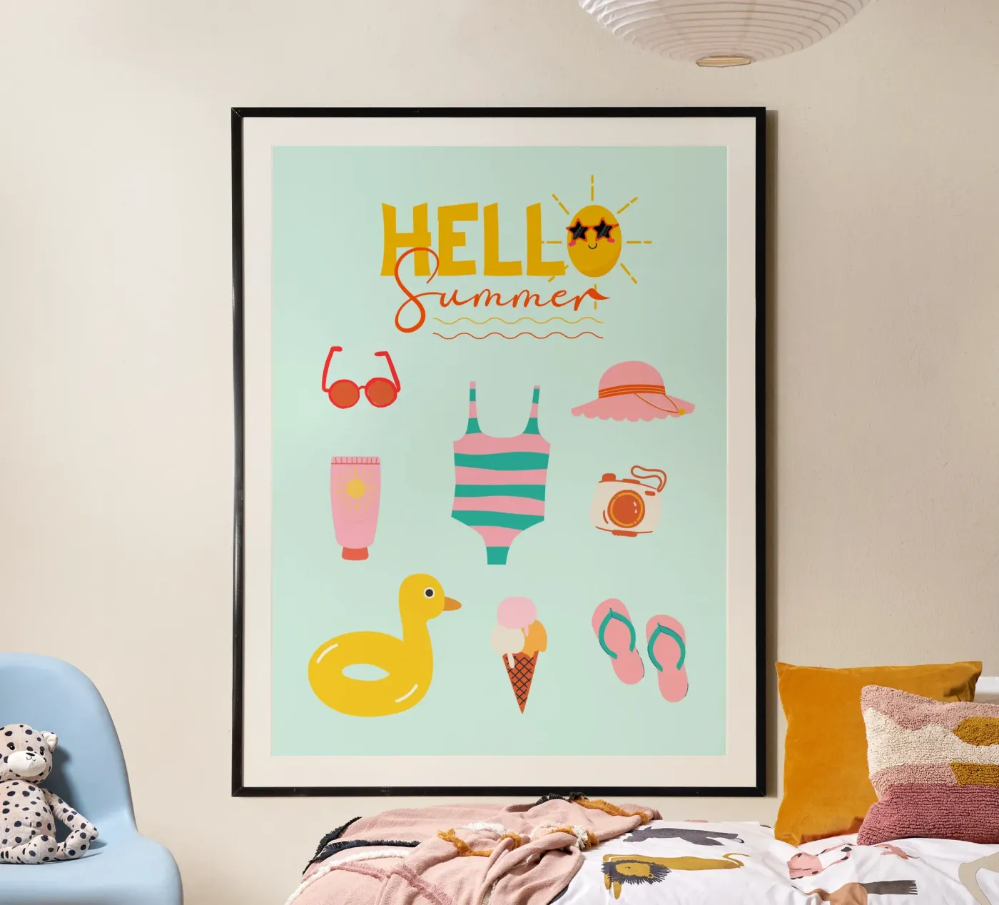 Hello Summer Poster von by Bea Design