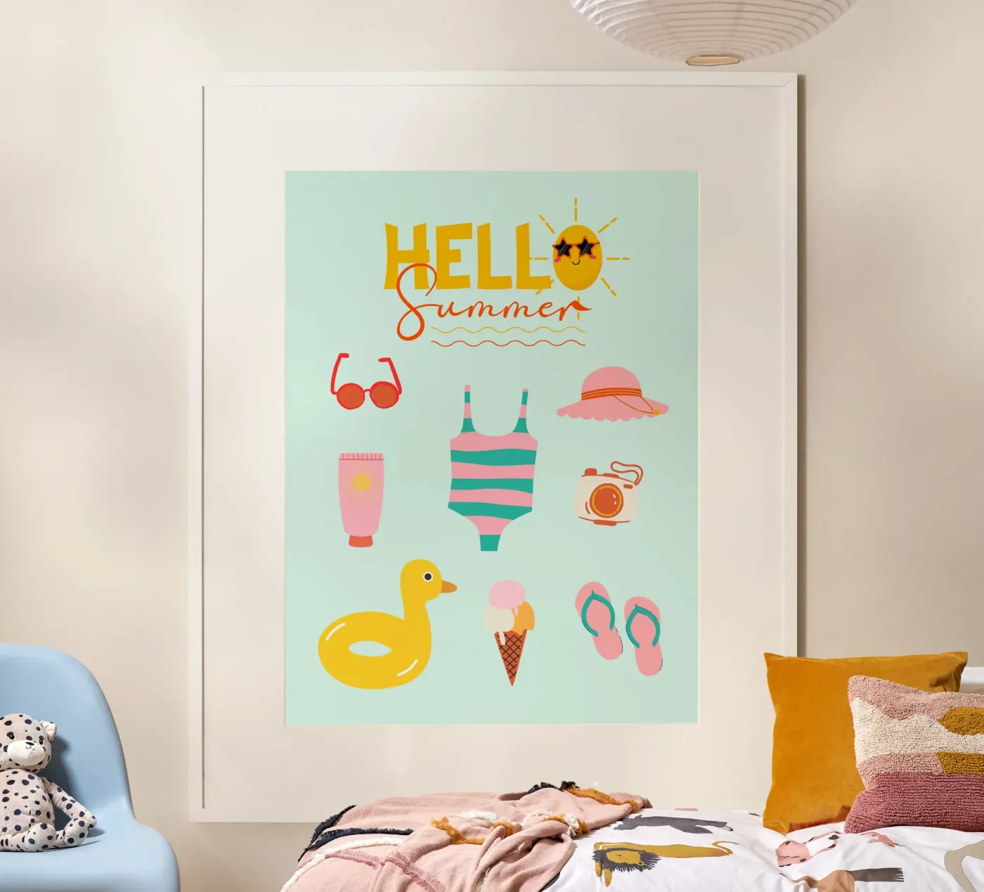 Hello Summer Poster von by Bea Design