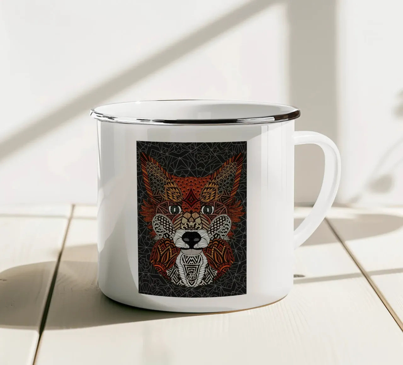 Fox 2015 tazza in smalto da Angelika Parker