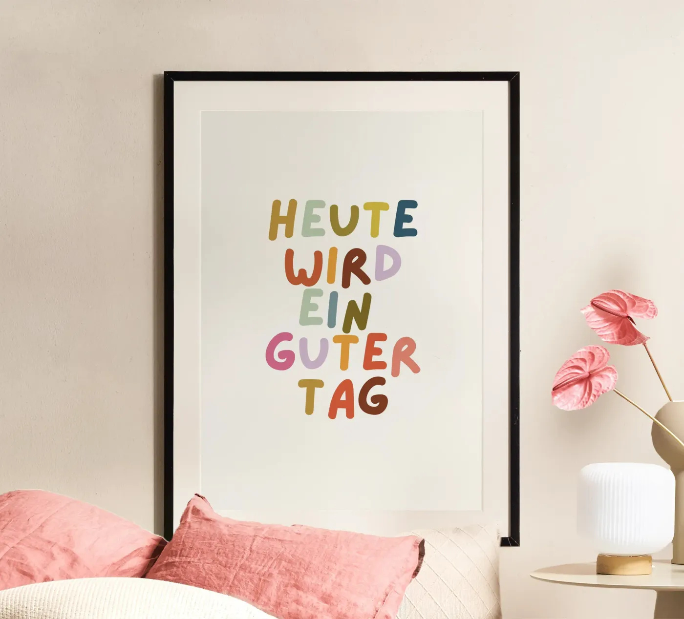 Heute wird ein guter Tag poster da PurePeachKids