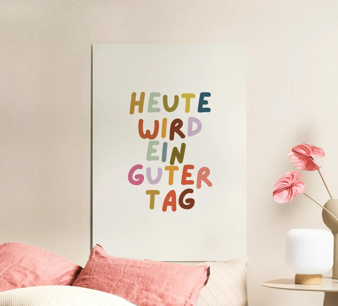Heute wird ein guter Tag poster da PurePeachKids