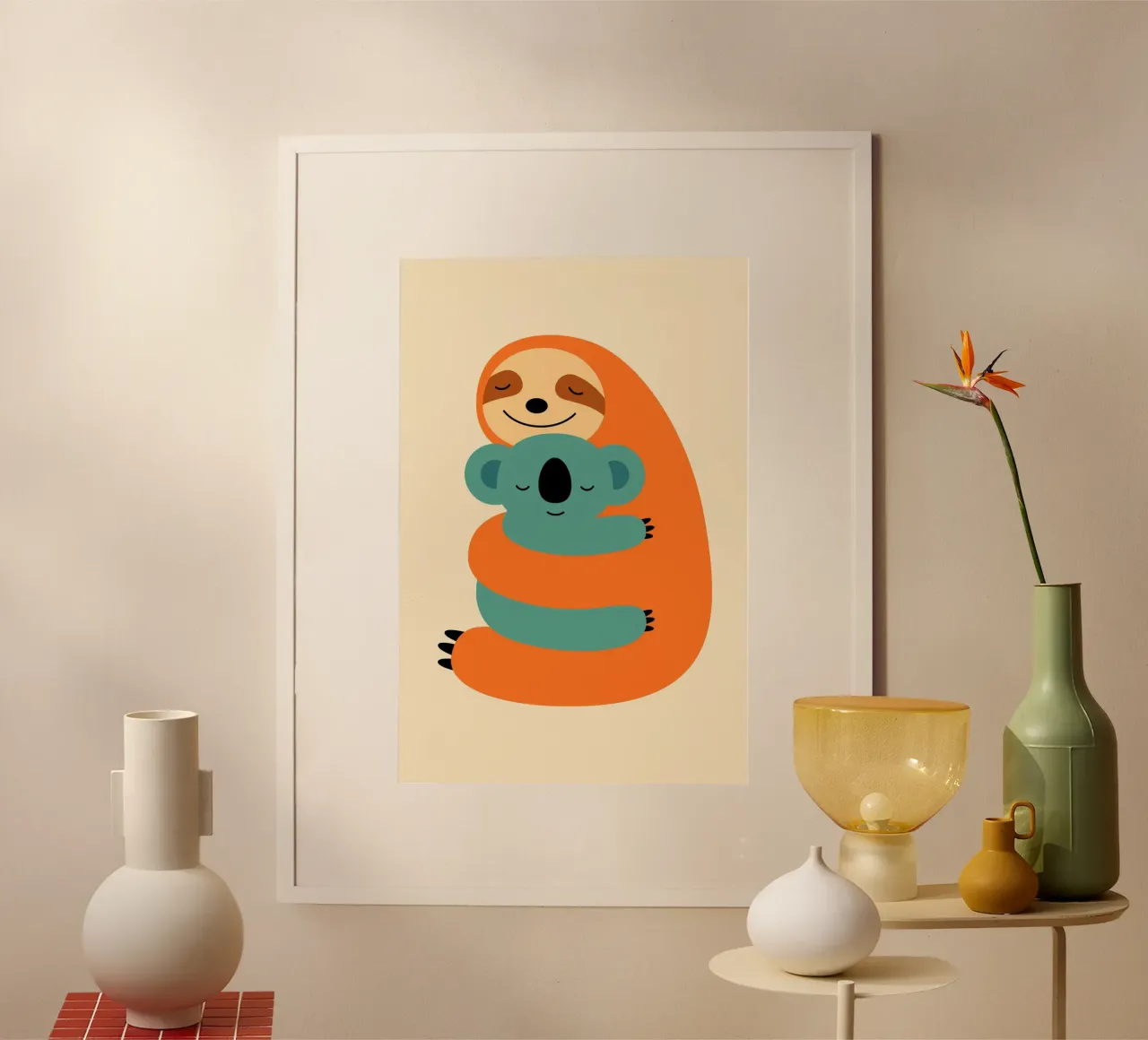 Rimanere uniti poster con telaio in plastica da Andy Westface