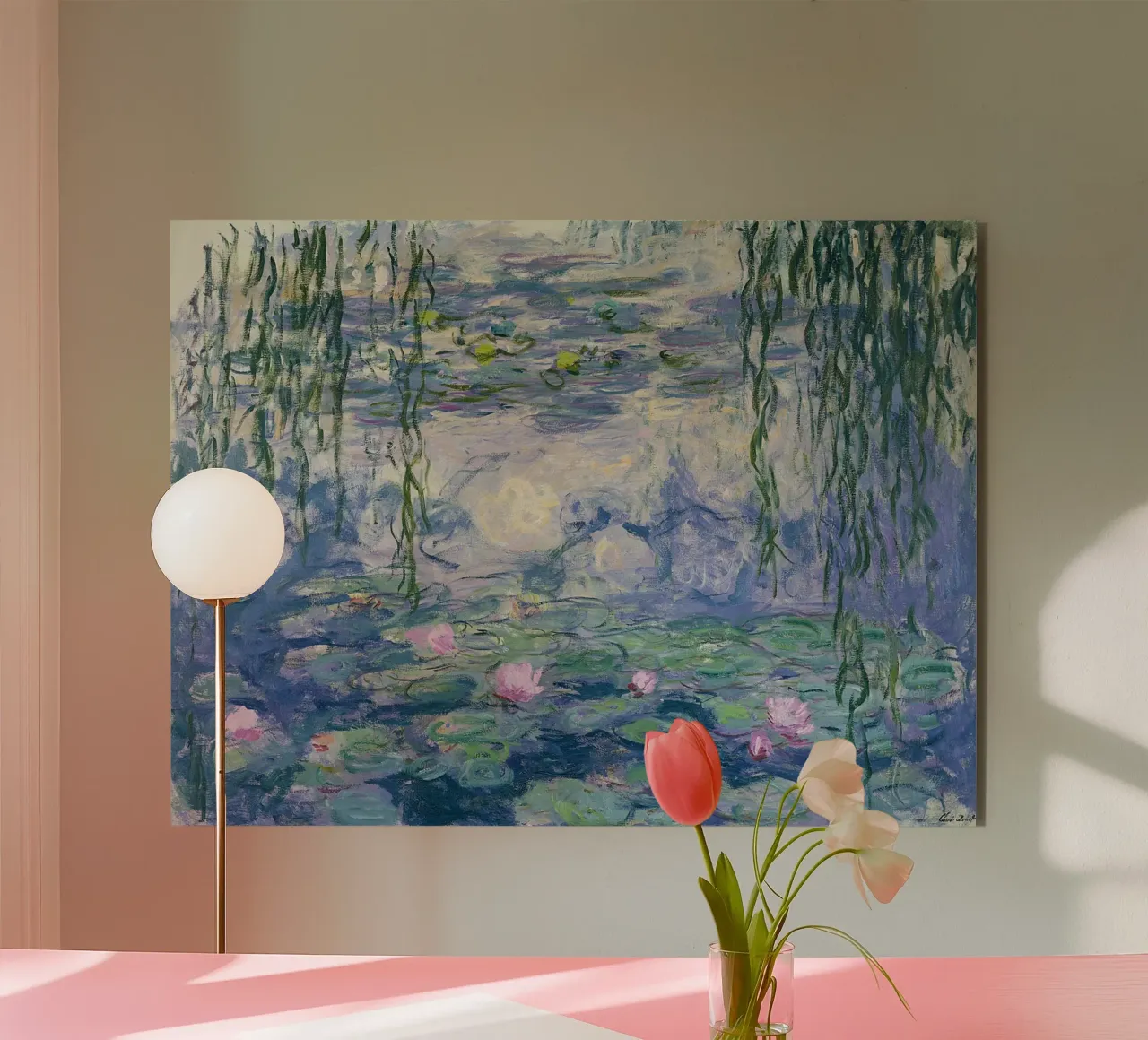 Monet - Ninfee alluminio dibond da ARTOTHEK