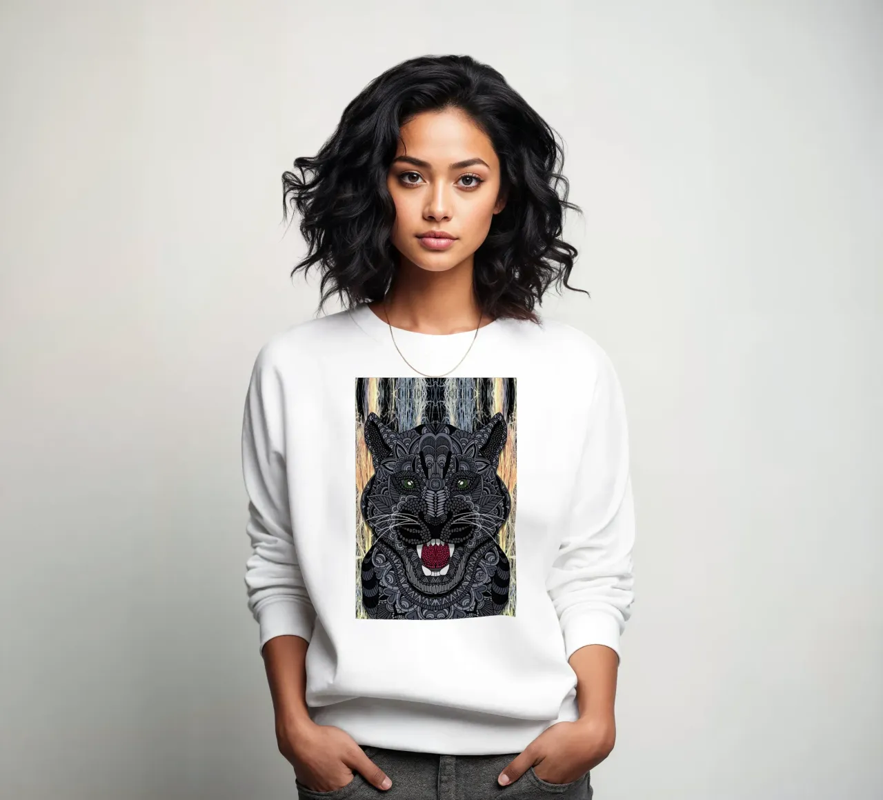 Panther sweatshirt by Angelika Parker