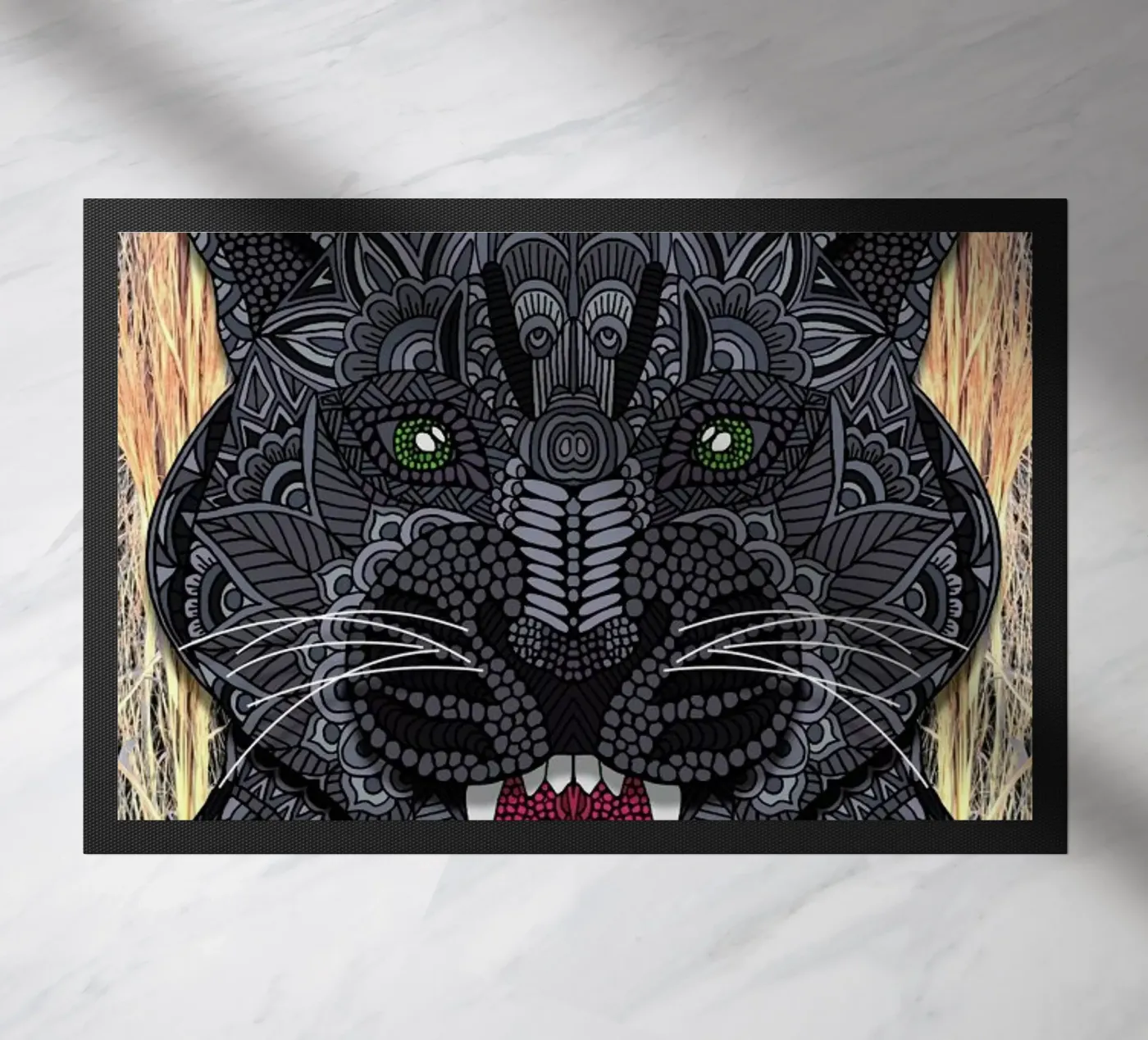Panther doormat by Angelika Parker