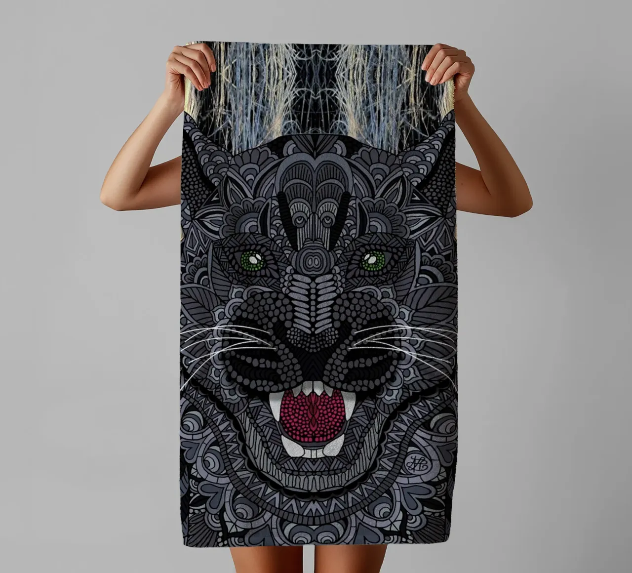 Panther toalla de baño de Angelika Parker