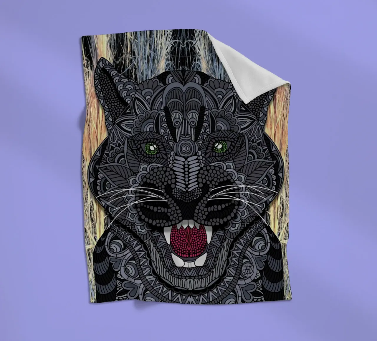 Panther manta de franela de Angelika Parker
