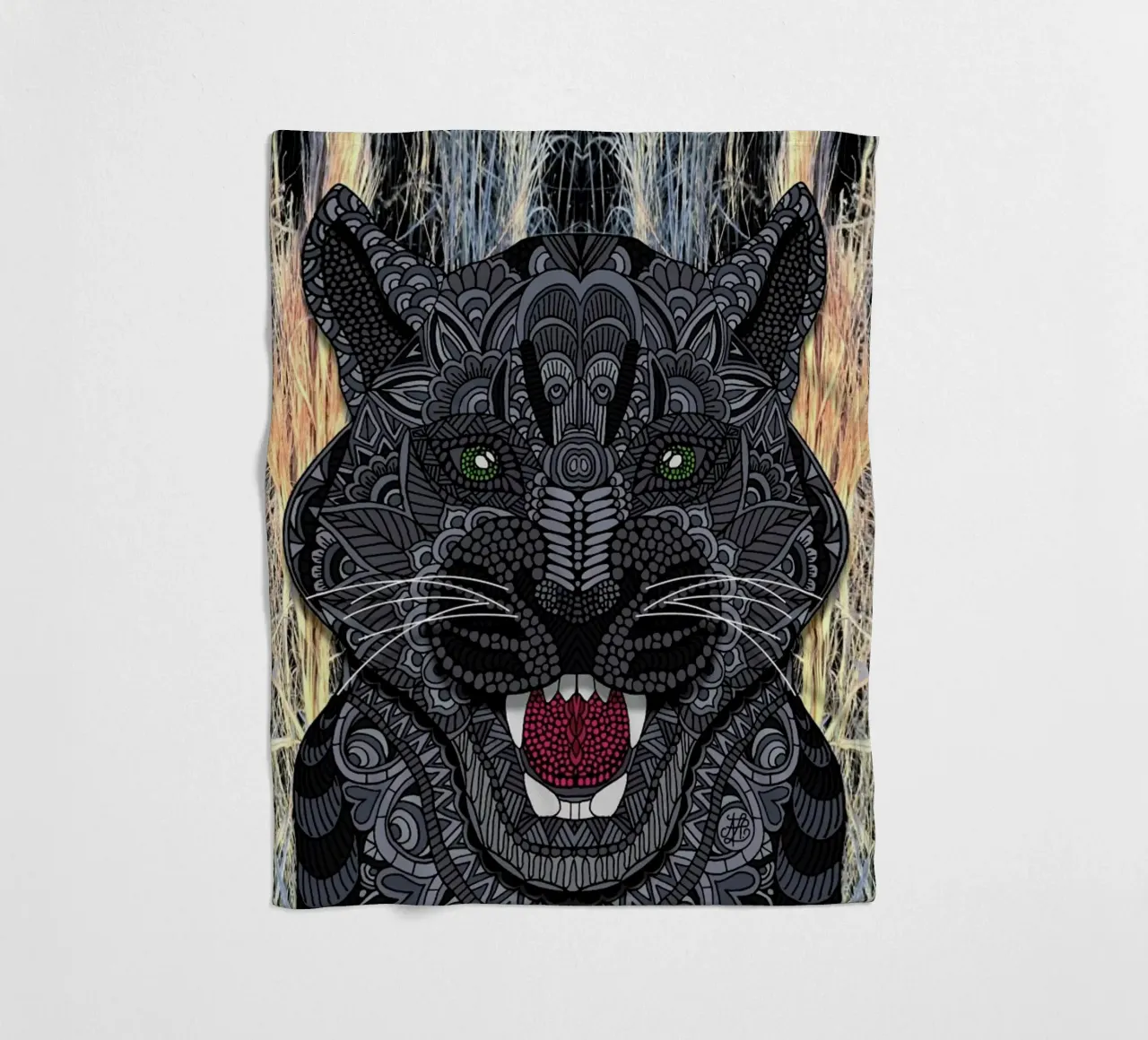 Panther manta de franela de Angelika Parker