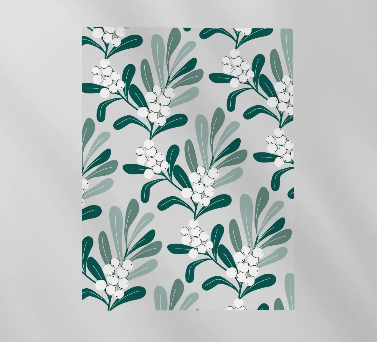 Mistletoe Branch Christmas Pattern pellicola backlit da anisillustration