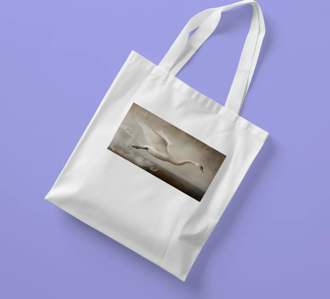 Flying Swan borsa in juta da treechild