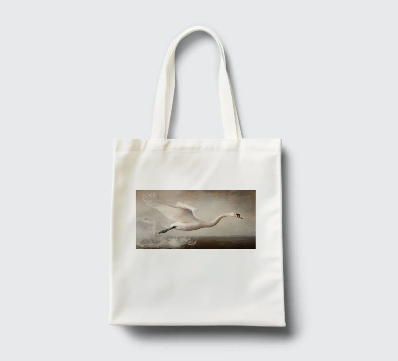 Flying Swan borsa in juta da treechild