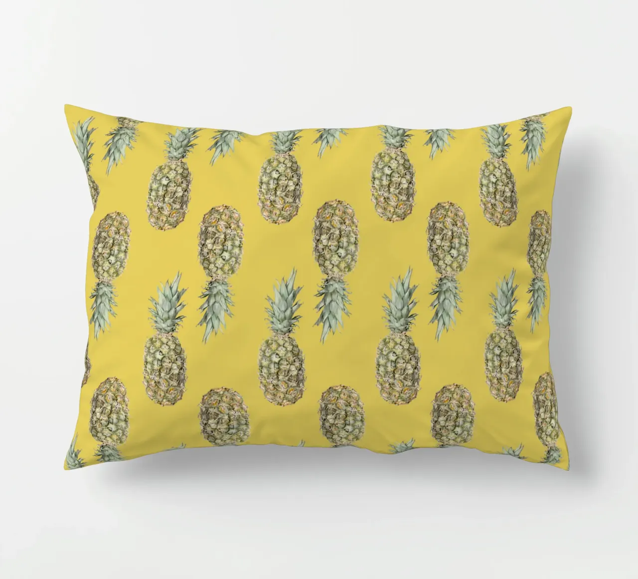 Ananas pattern (yellow) cuscino da Victoriabeyer