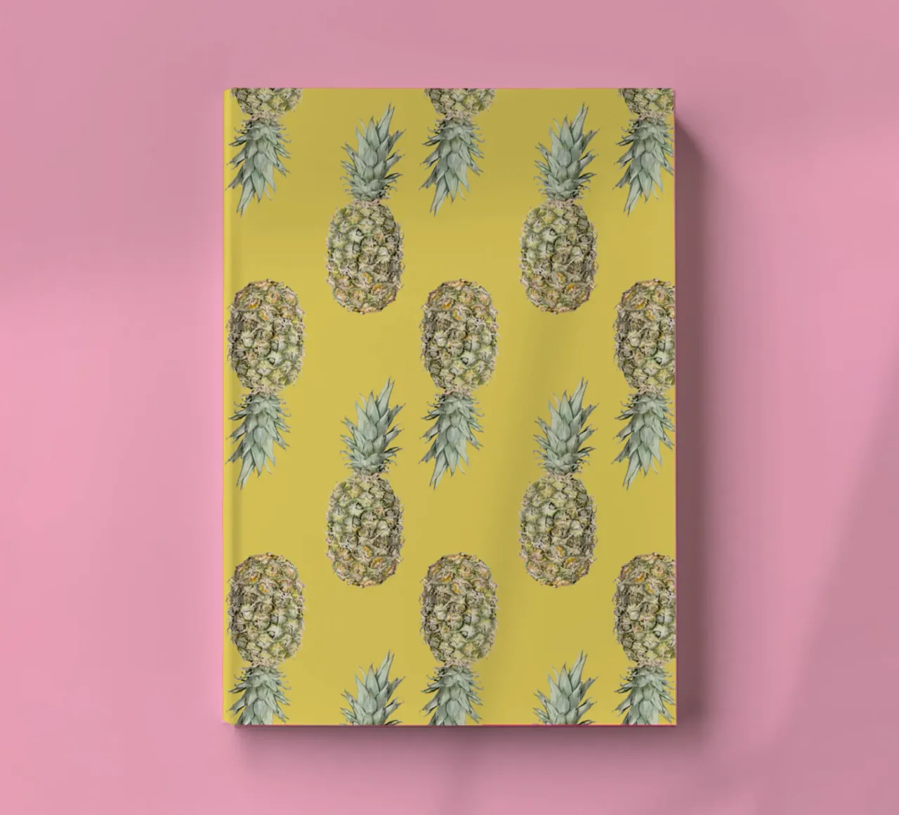 Ananas pattern (yellow) notebook by Victoriabeyer