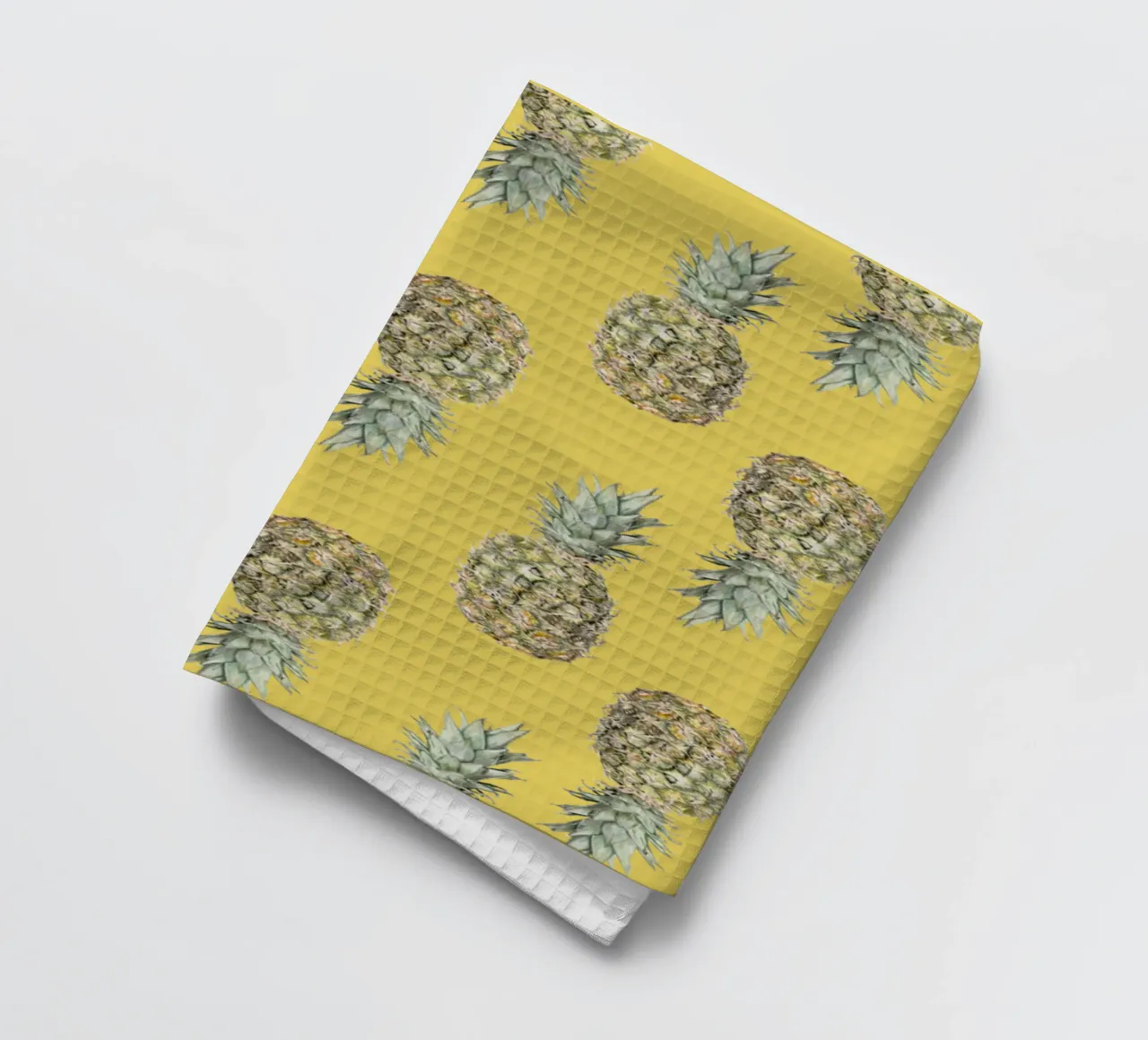 Ananas pattern (yellow) canovaccio da cucina da Victoriabeyer