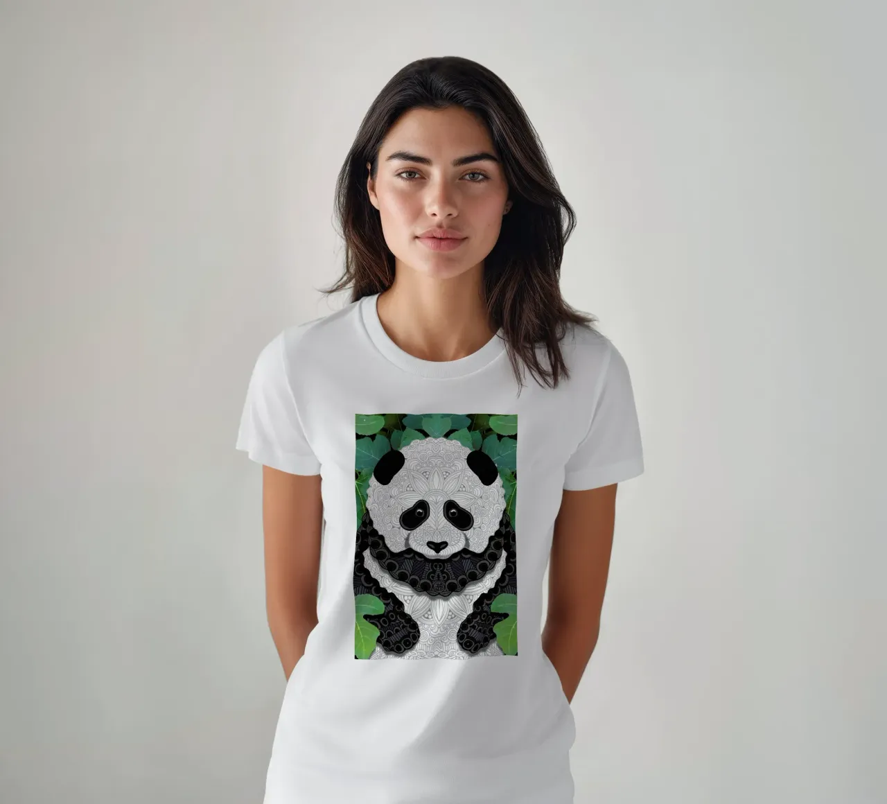 Panda Bear t-shirt da Angelika Parker