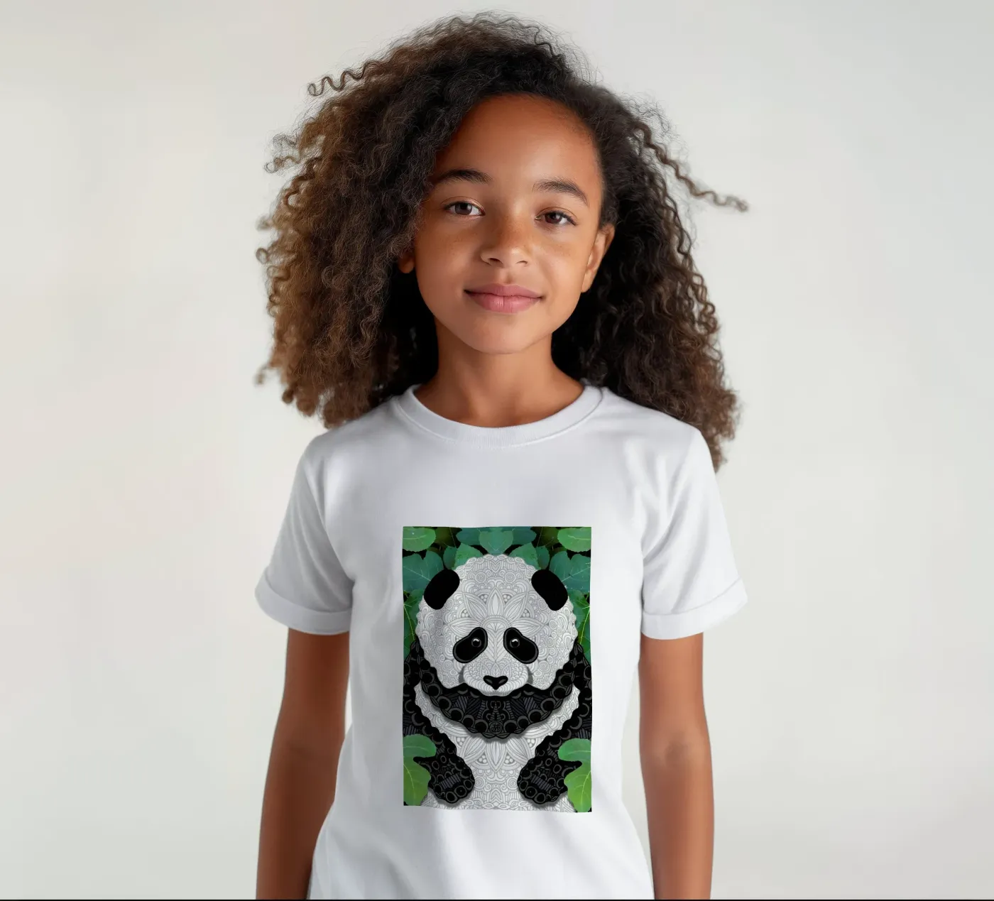 Panda Bear kinder t-shirt van Angelika Parker