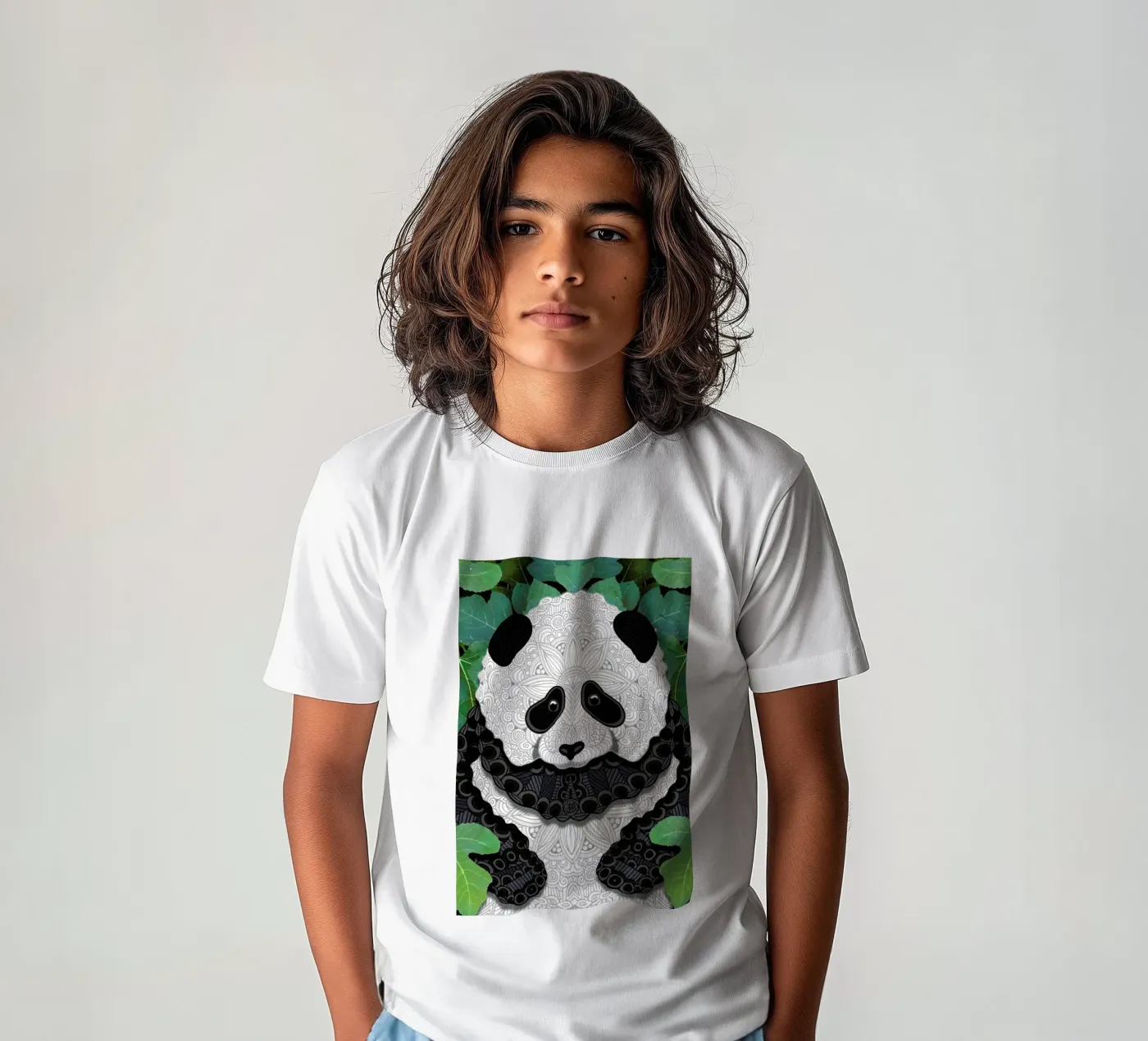 Panda Bear kinder t-shirt van Angelika Parker