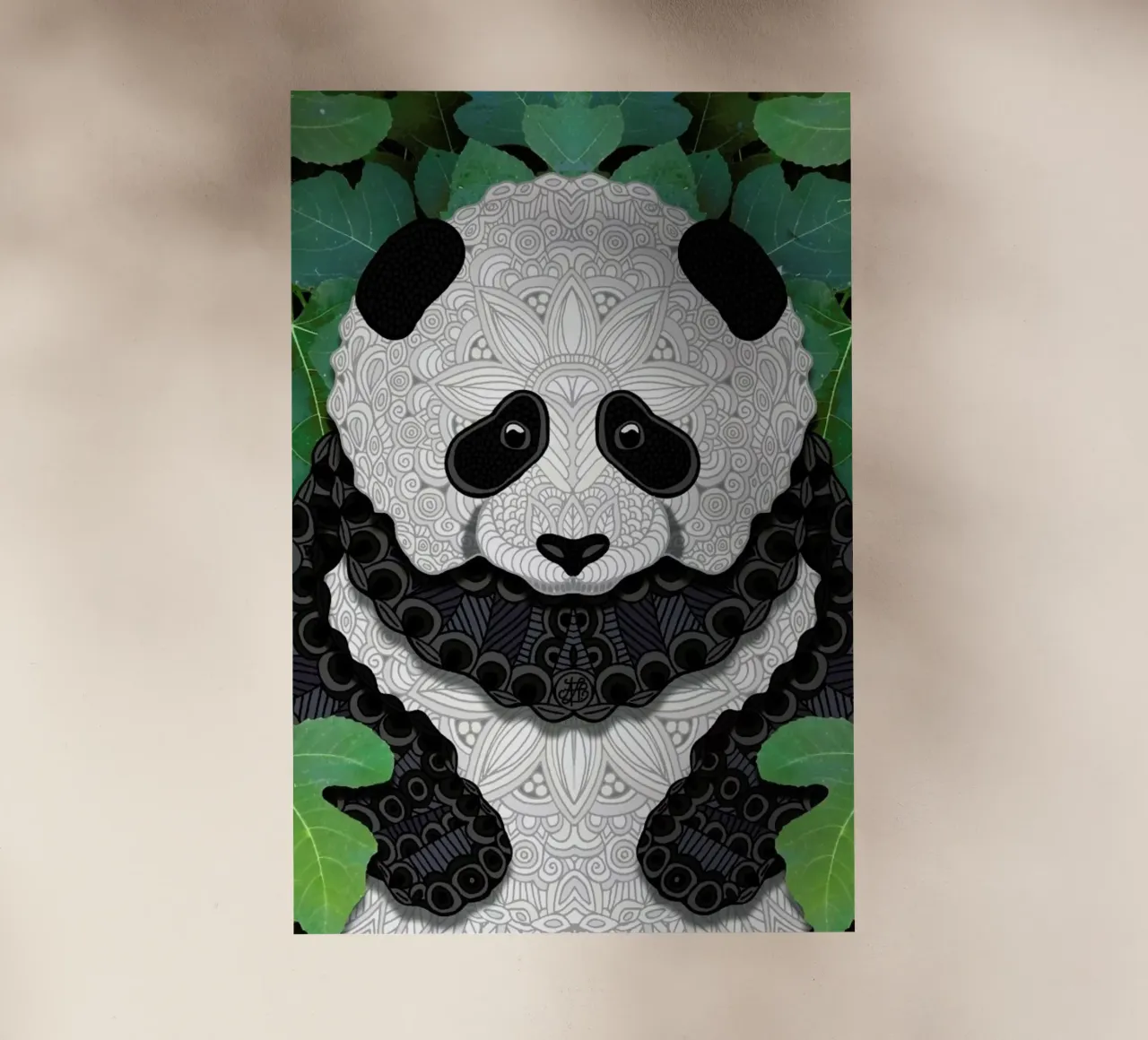 Panda Bear pellicola backlit da Angelika Parker