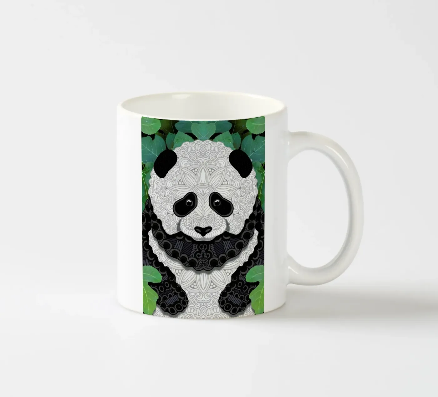 Panda Bear ceramic mug by Angelika Parker