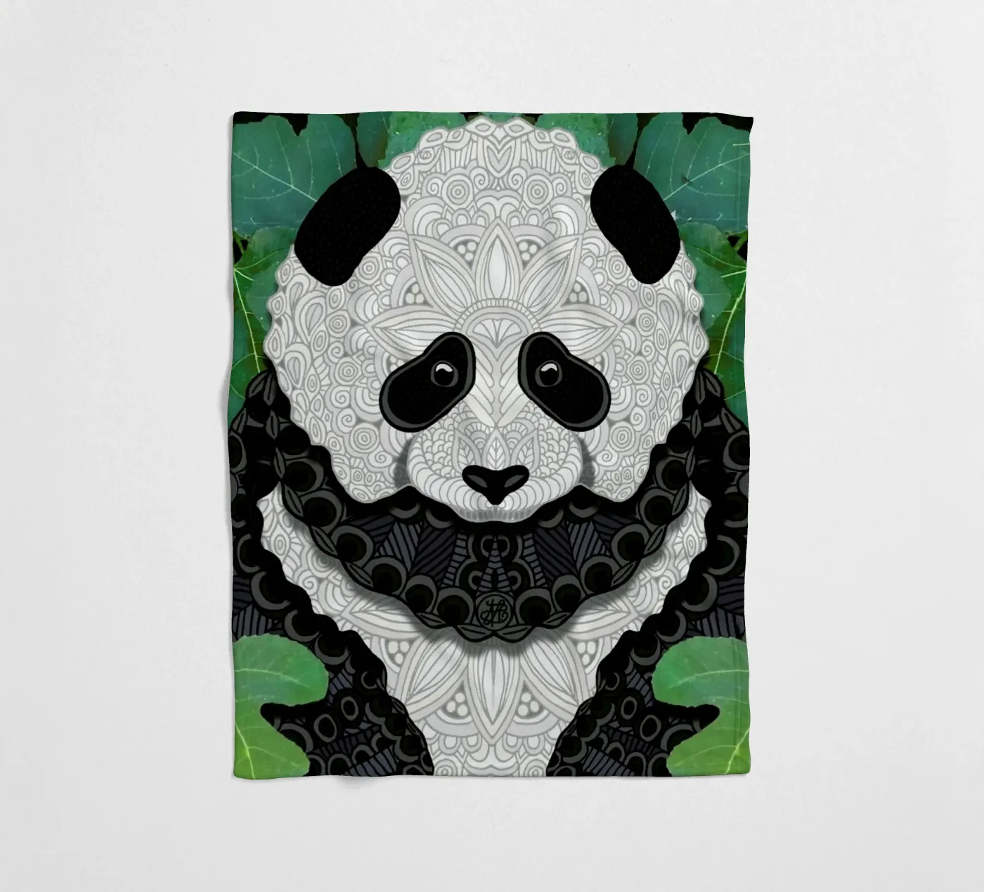 Panda Bear fleecedeken van Angelika Parker