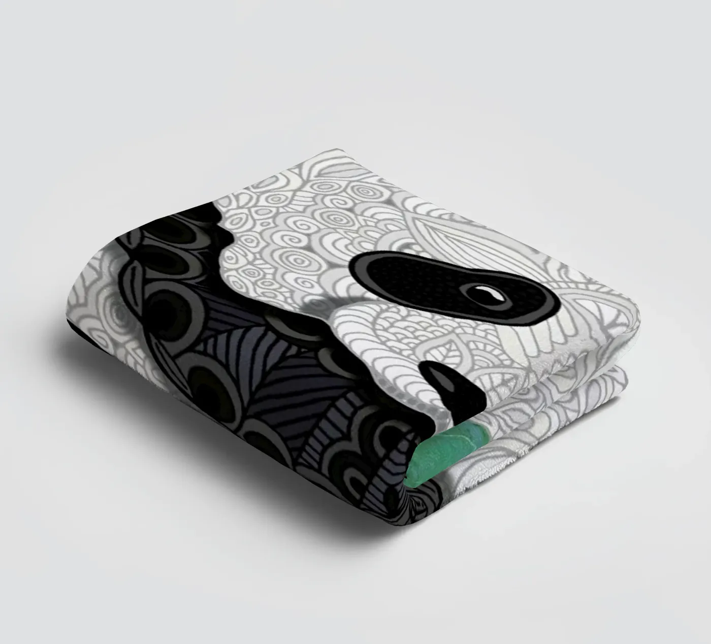 Panda Bear towel by Angelika Parker