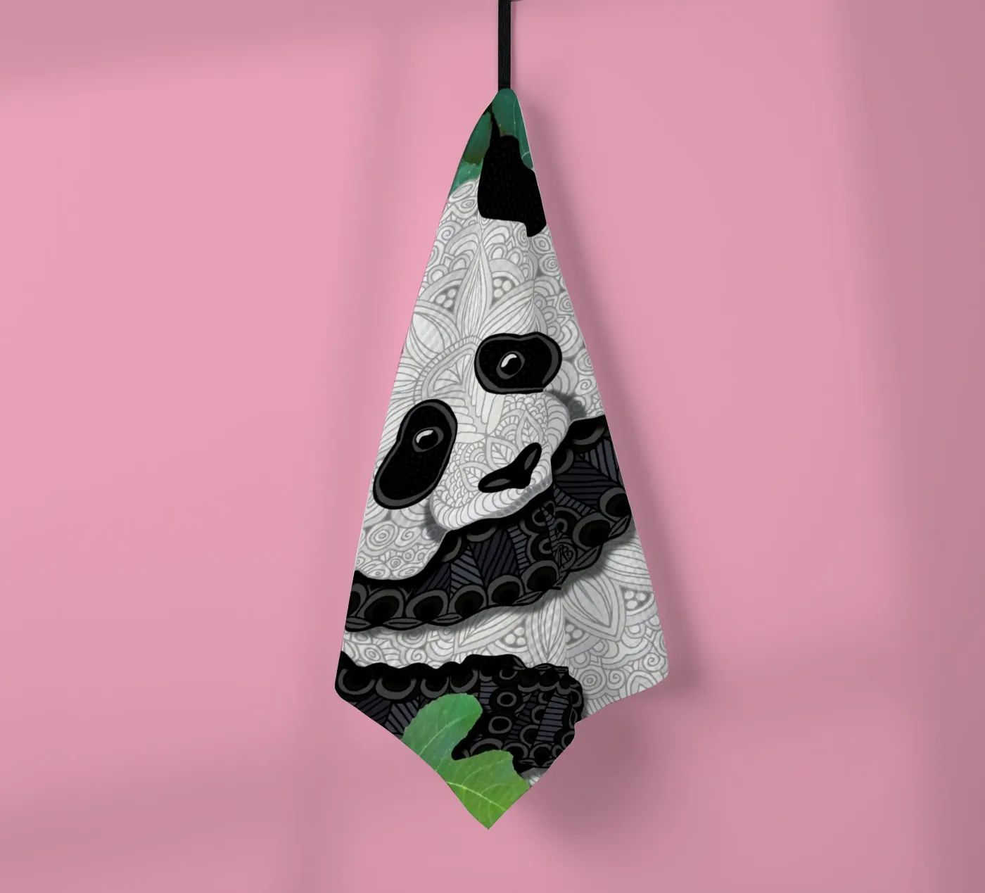 Panda Bear torchon de Angelika Parker