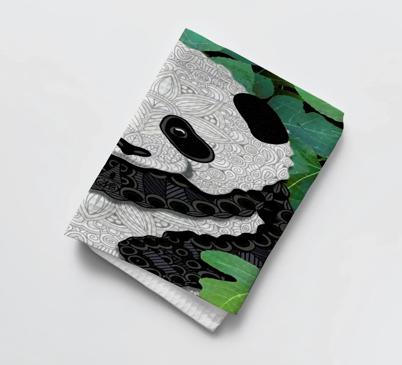 Panda Bear torchon de Angelika Parker