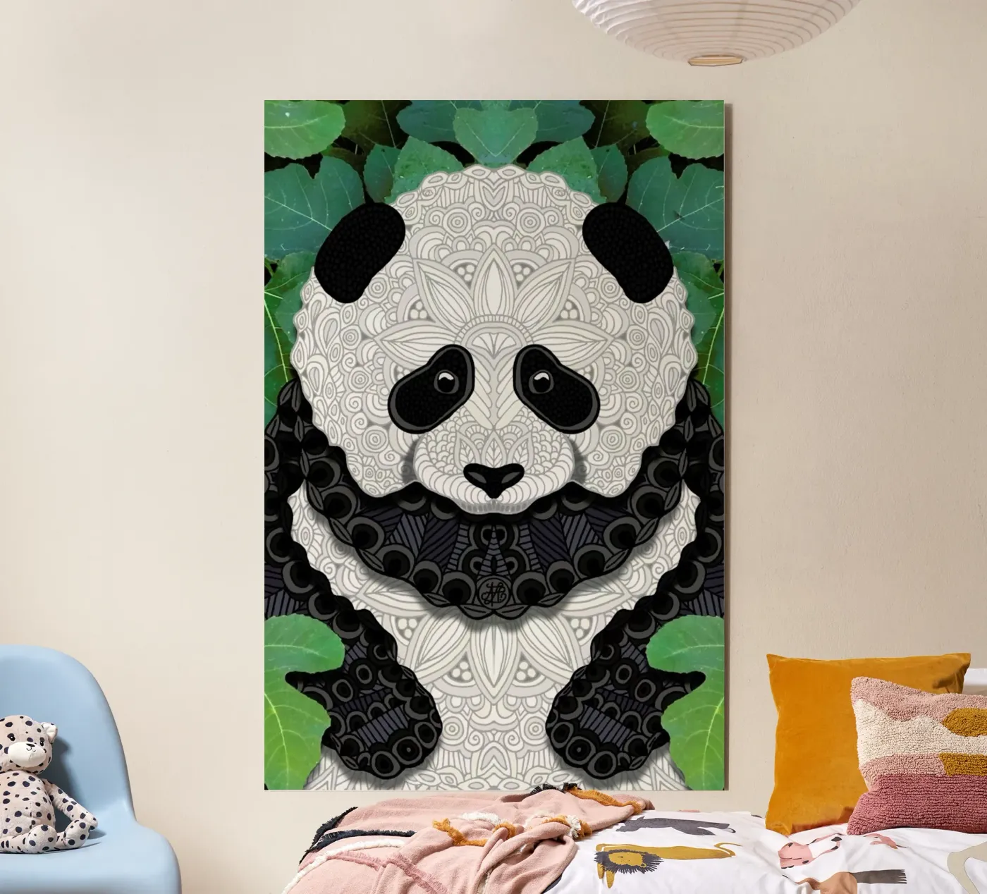 Panda Bear alluminio dibond da Angelika Parker