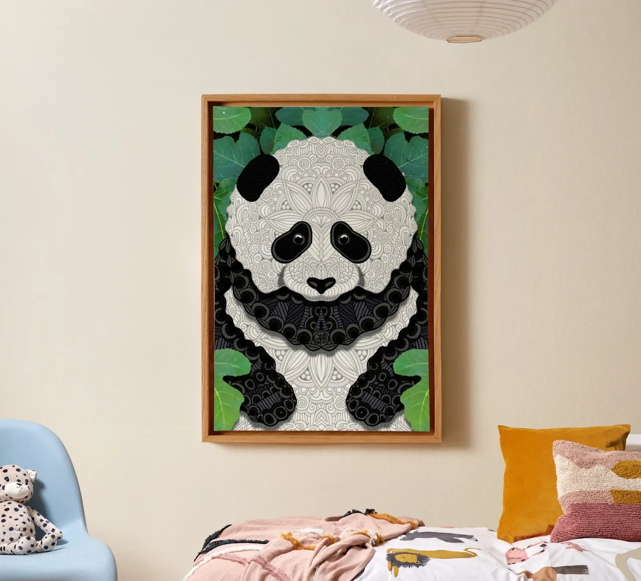 Panda Bear tela da Angelika Parker