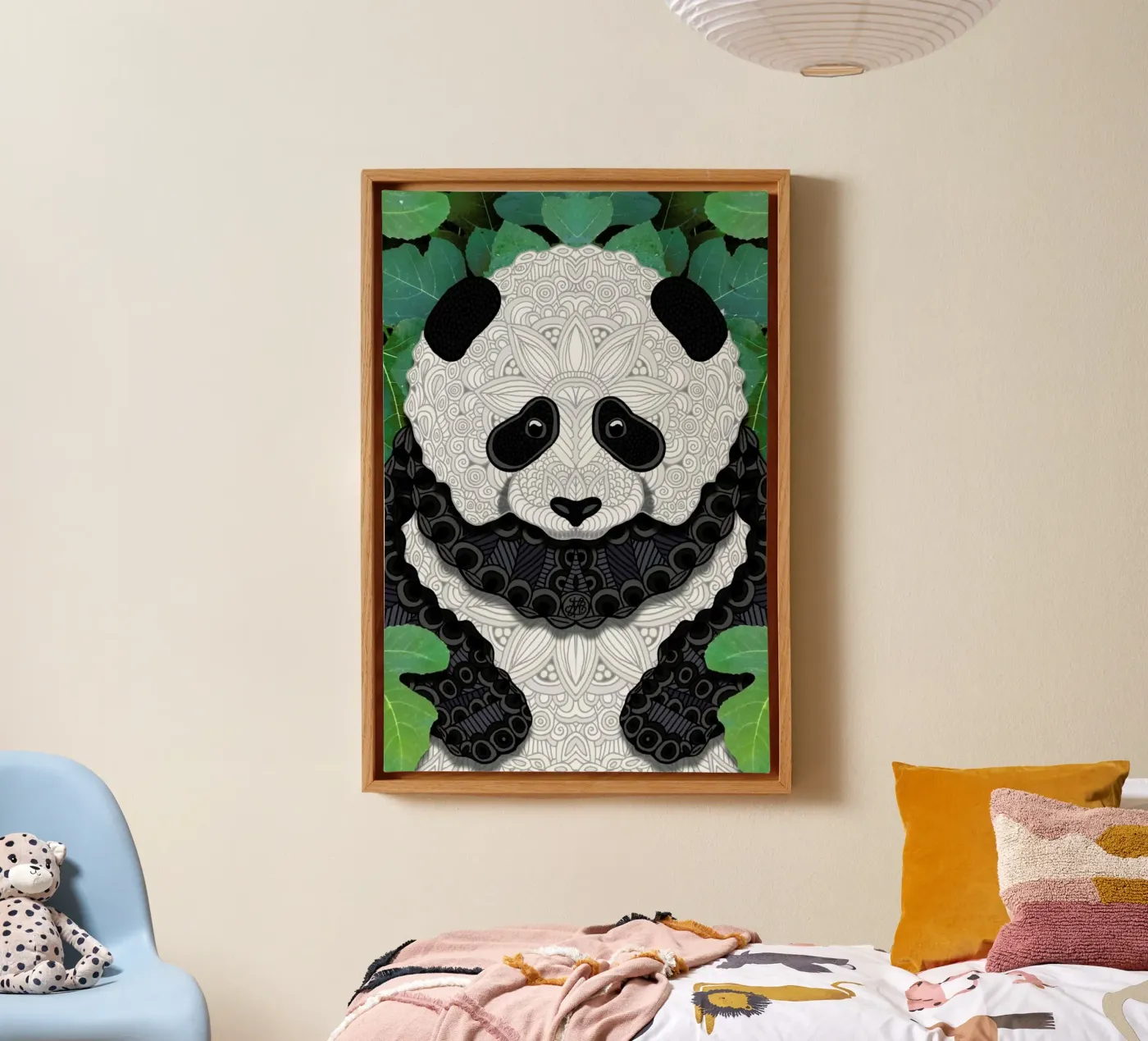 Panda Bear tela da Angelika Parker