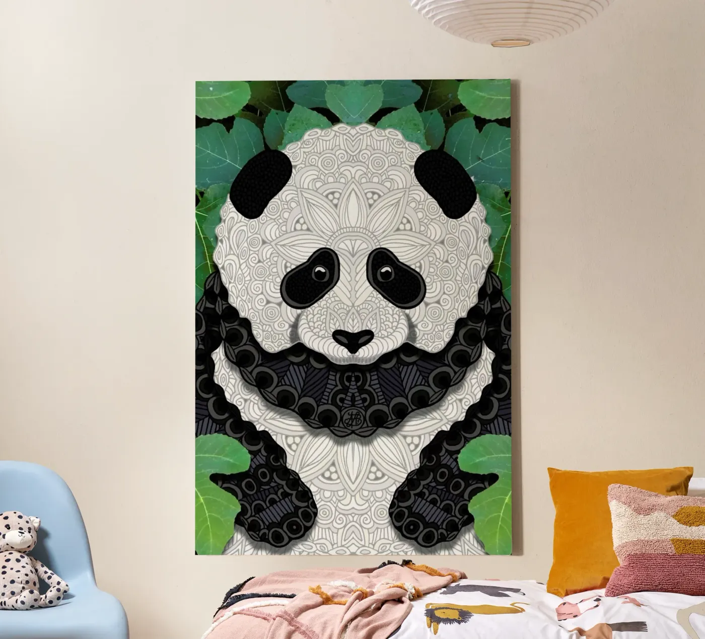 Panda Bear tela da Angelika Parker