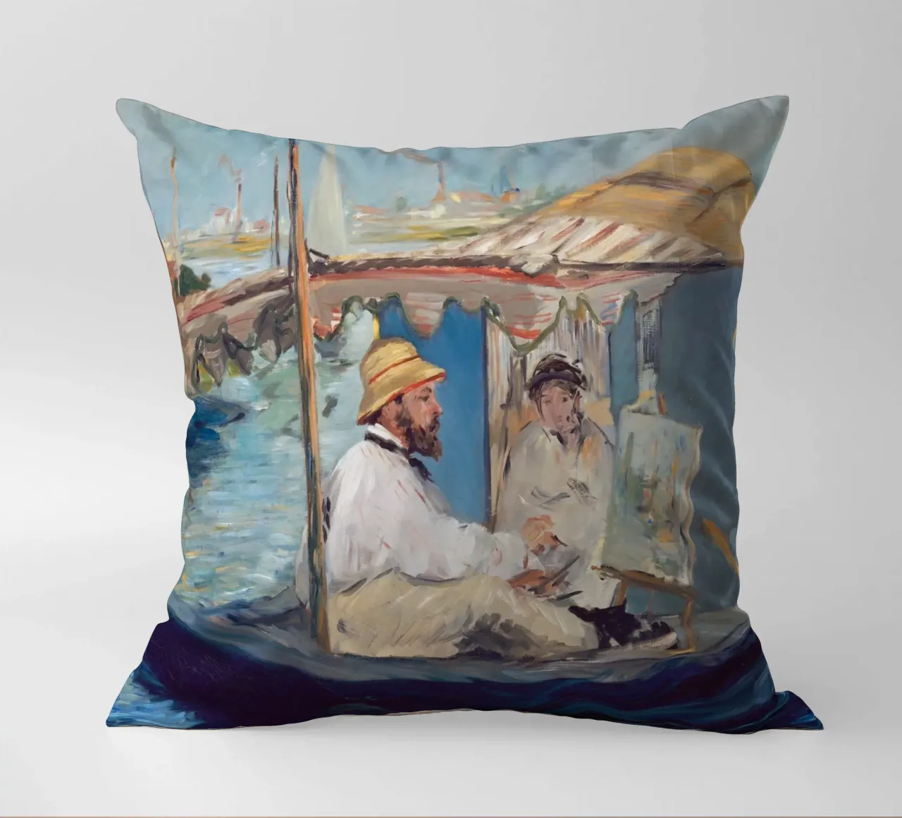 Manet - La barca cuscino da ARTOTHEK