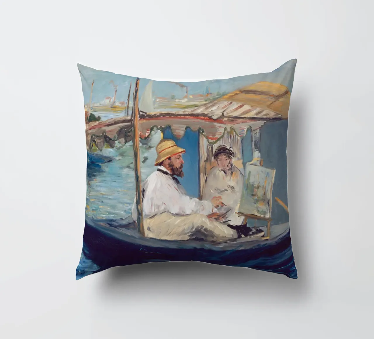 Manet - La barca cuscino da ARTOTHEK
