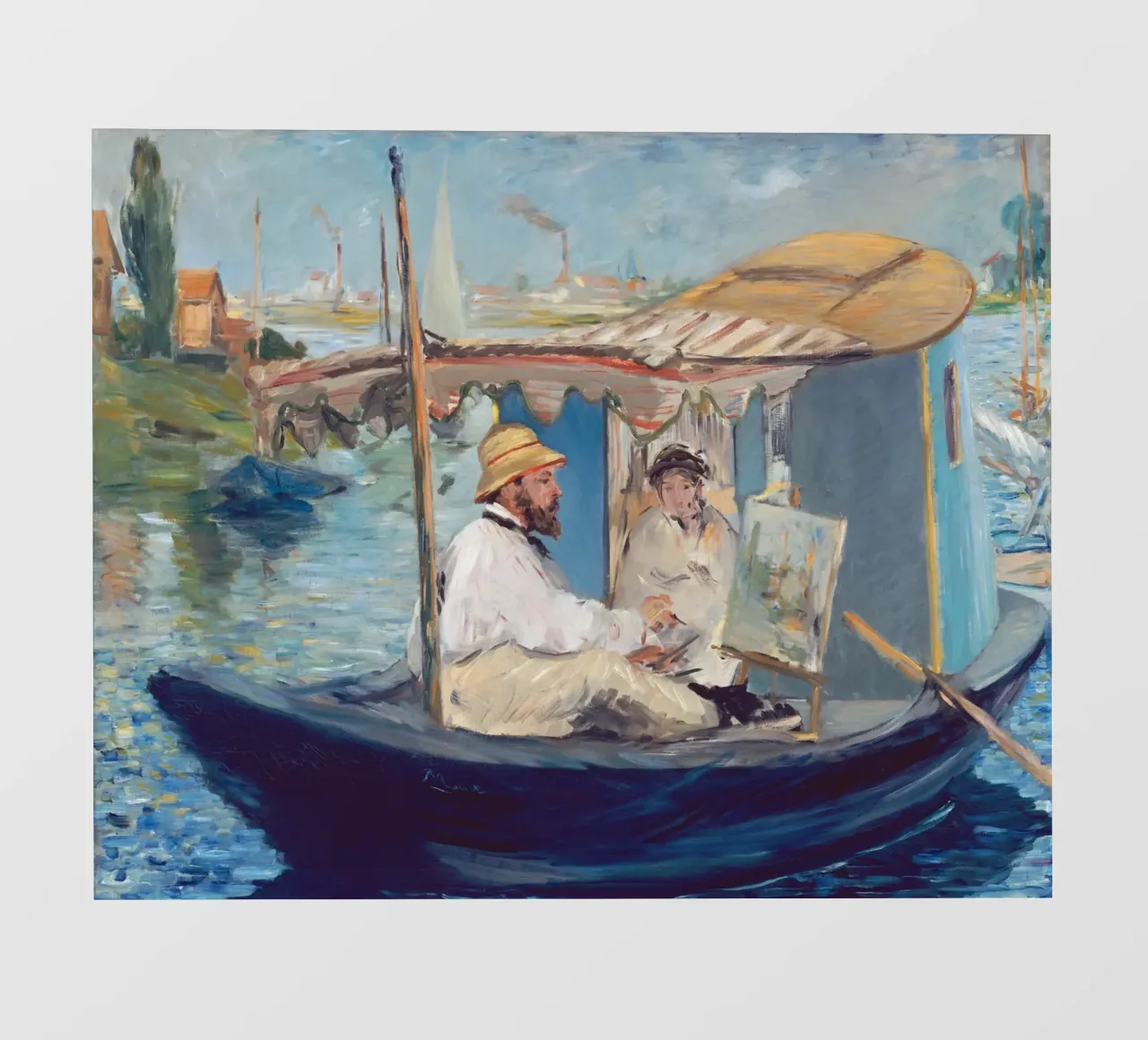 Manet - La barca pellicola backlit da ARTOTHEK