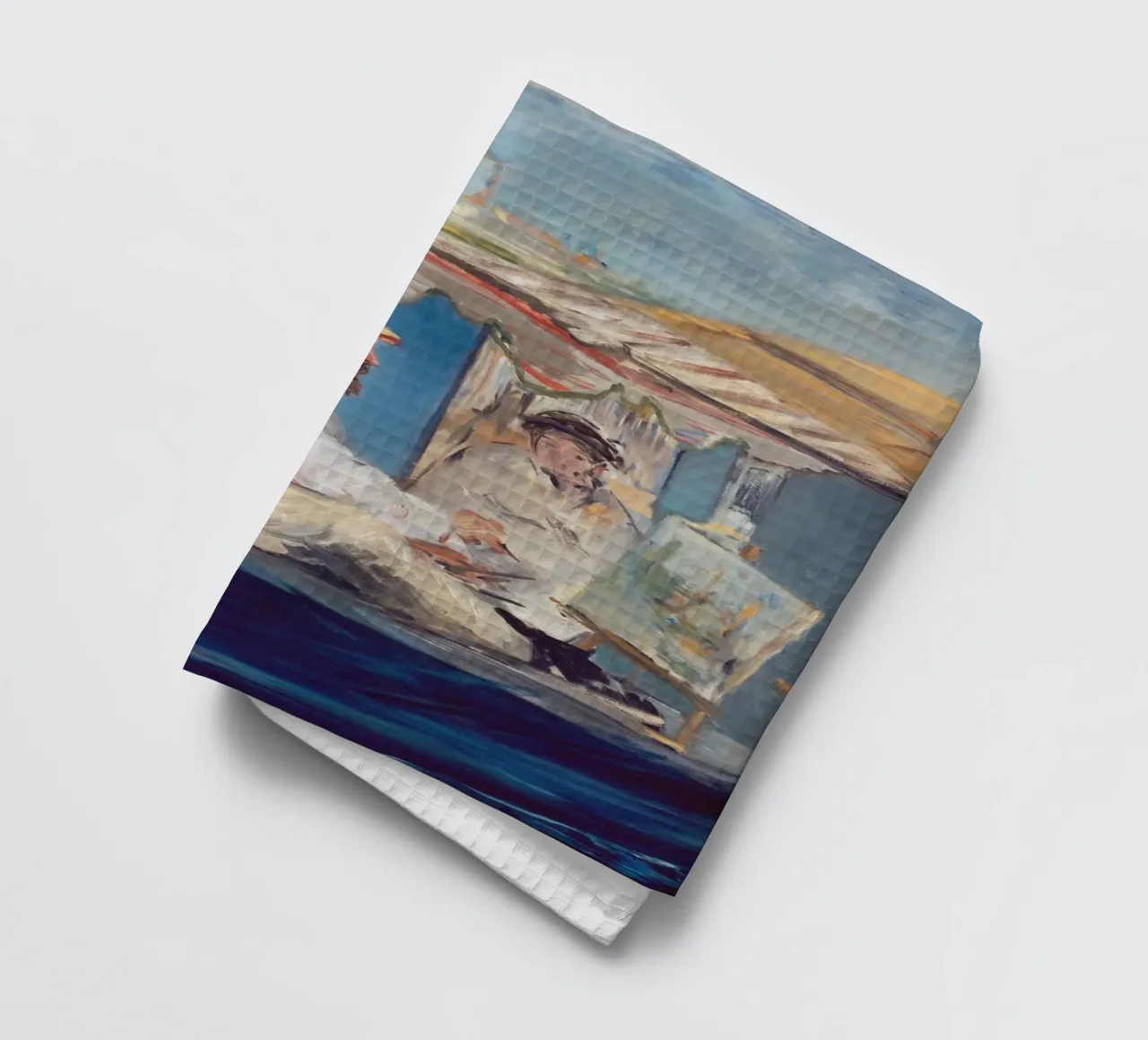 Manet - La barca canovaccio da cucina da ARTOTHEK