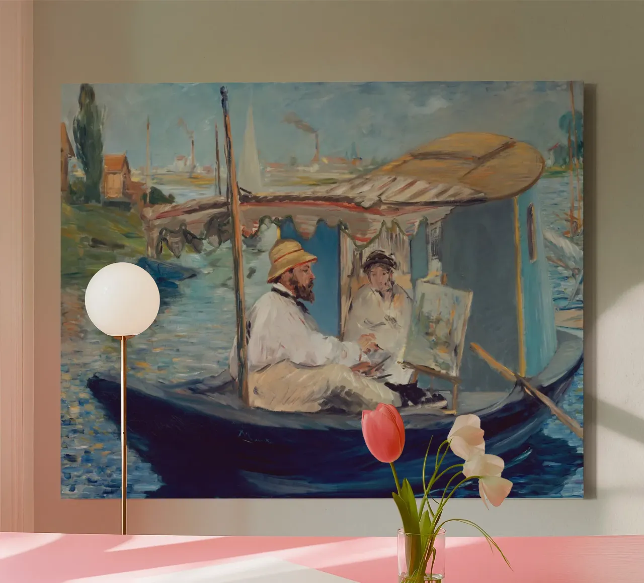 Manet - De boot canvas van ARTOTHEK