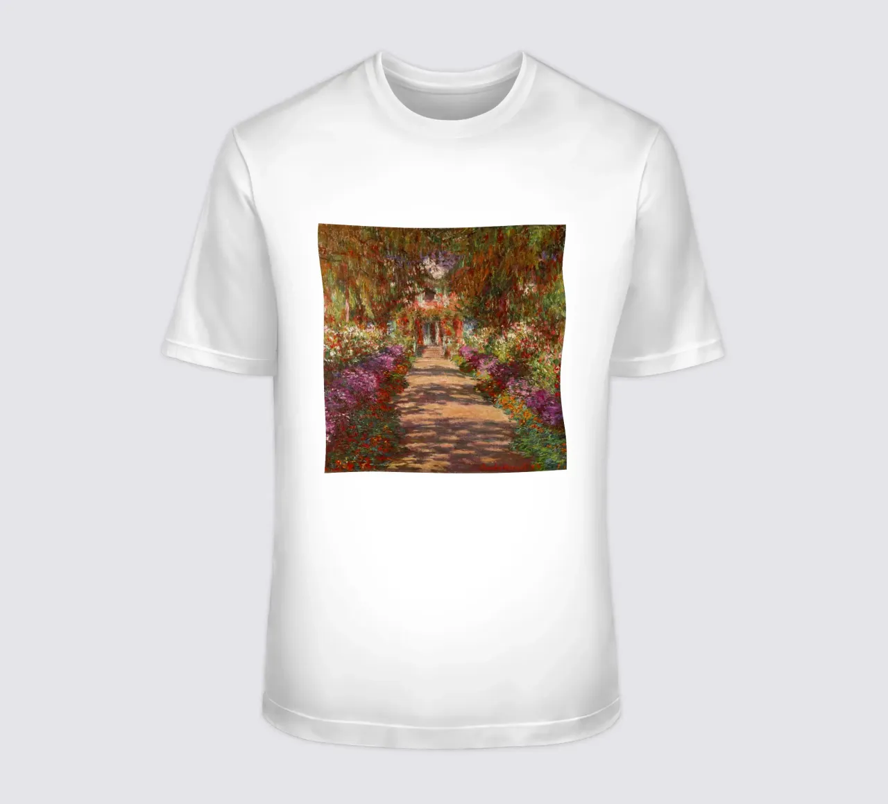 Monet - Path in Monet's garden in Giverny t-shirt by ARTOTHEK