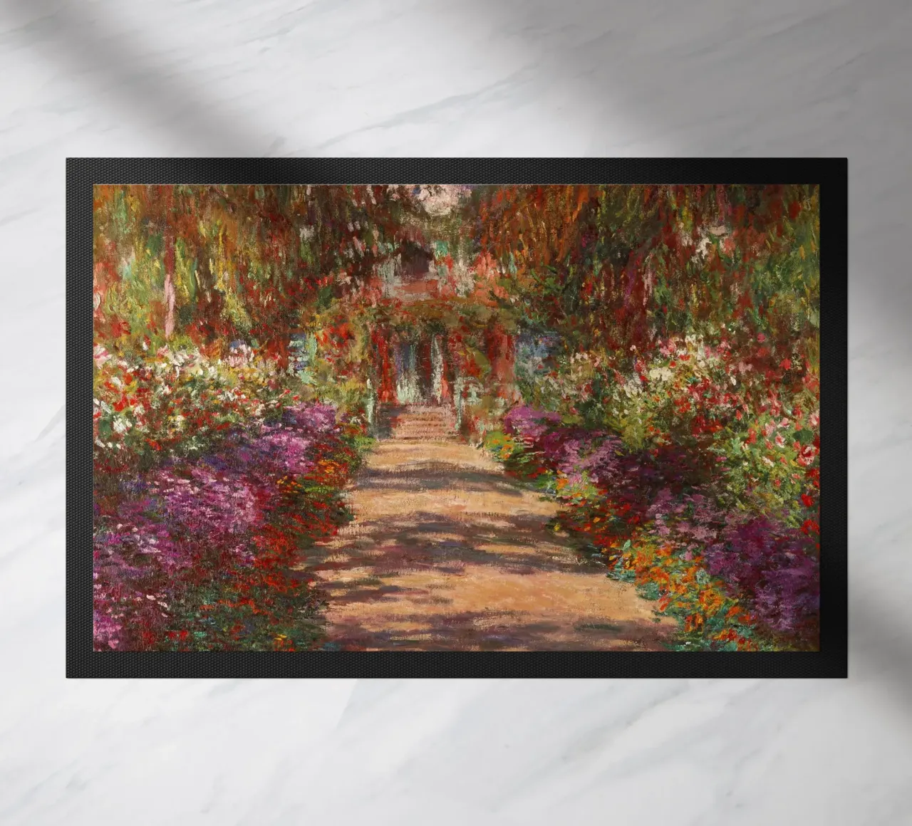 Monet - Sentiero nel giardino di Monet a Giverny zerbino da ARTOTHEK