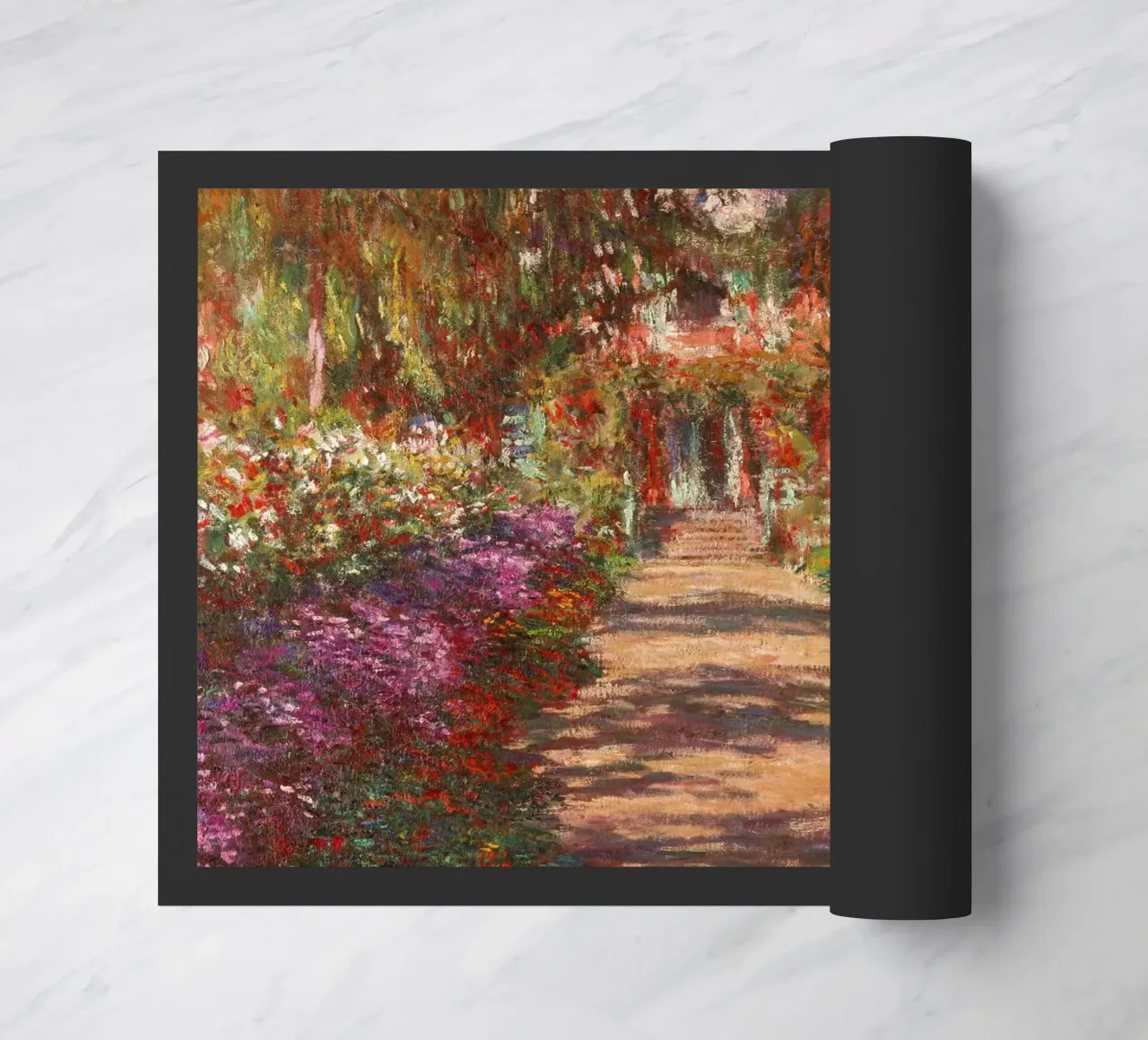 Monet - Sentiero nel giardino di Monet a Giverny zerbino da ARTOTHEK