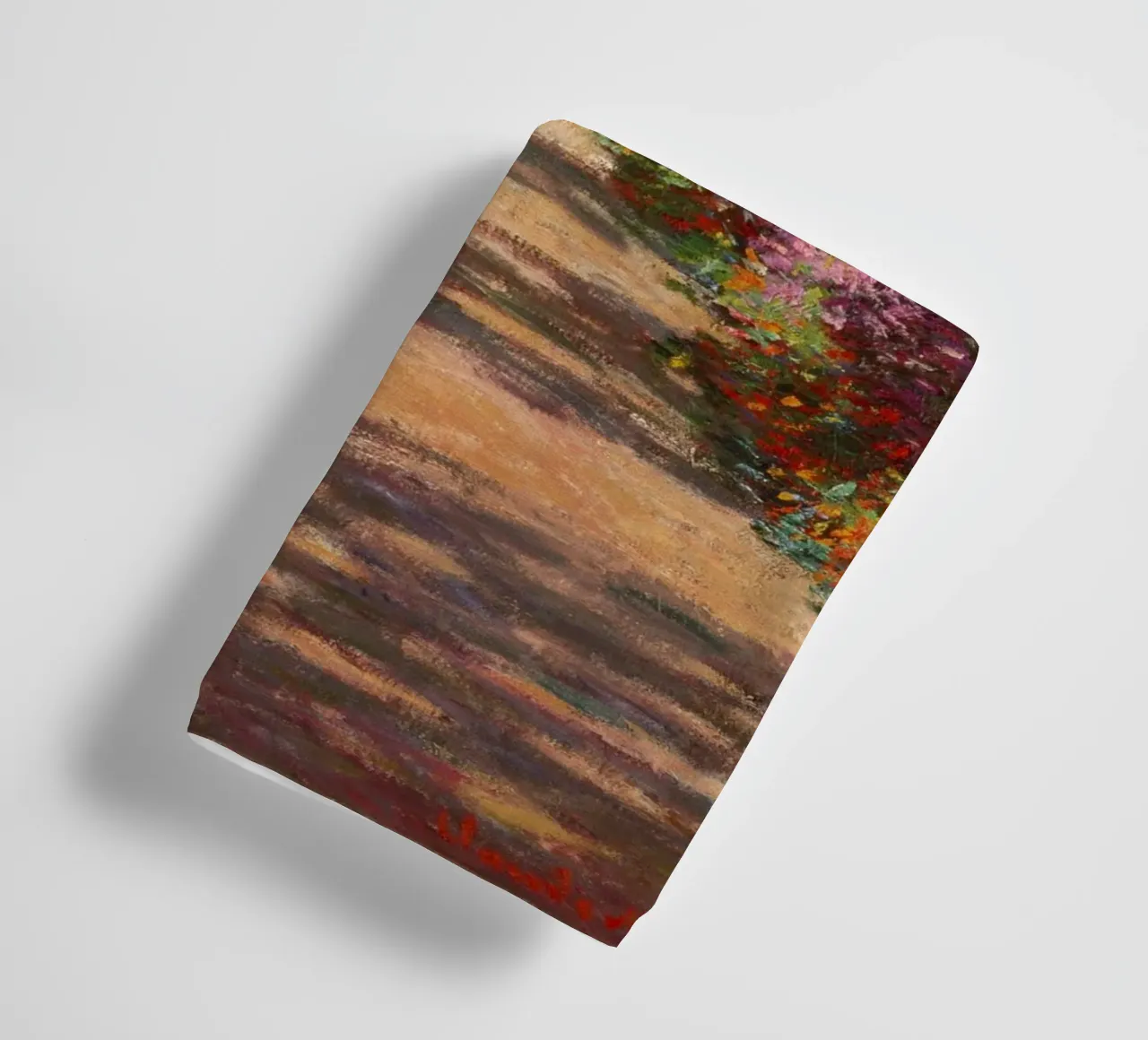 Monet - Path in Monet's garden in Giverny badhanddoek van ARTOTHEK