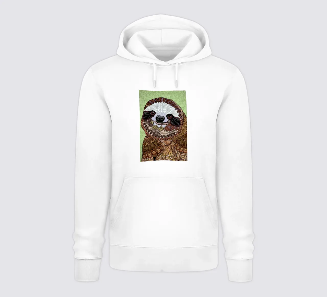 Smiling Sloth Hoodie von Angelika Parker
