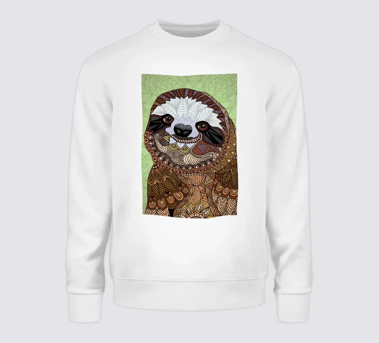 Smiling Sloth felpa da Angelika Parker