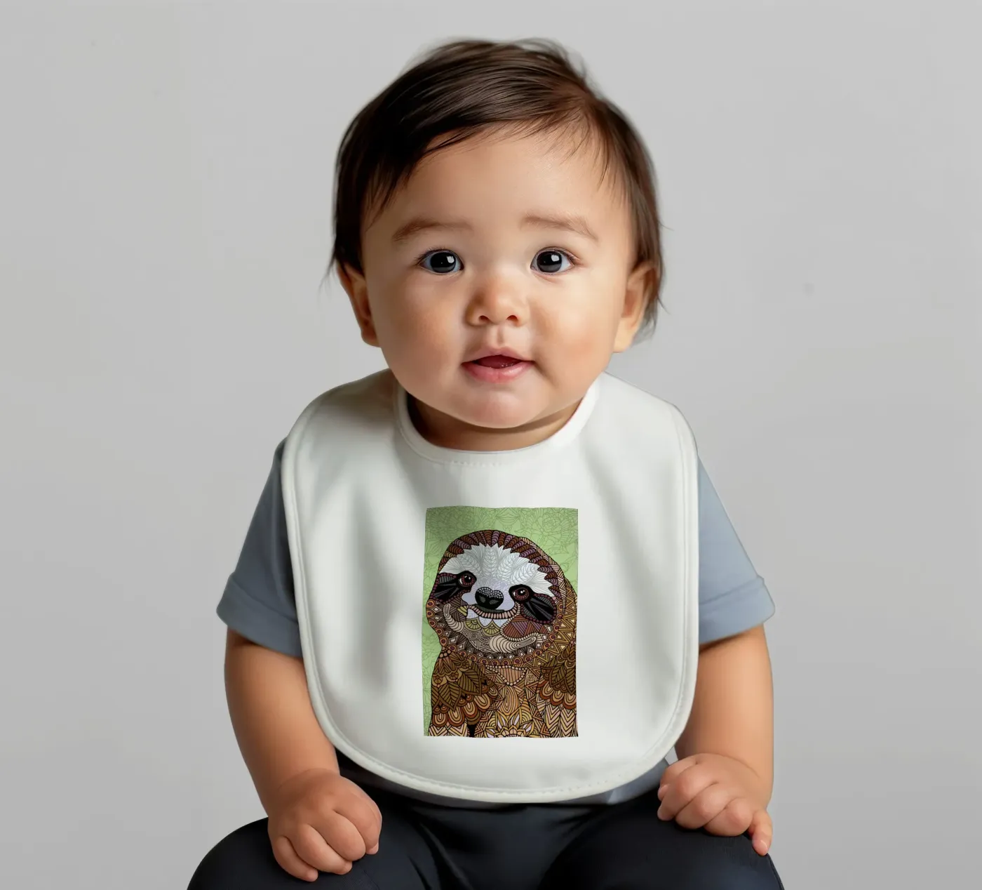 Smiling Sloth bavaglino da Angelika Parker