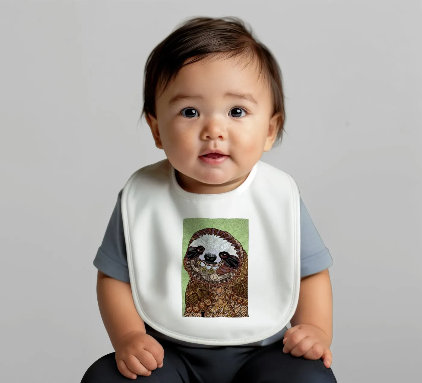 Smiling Sloth bavaglino da Angelika Parker