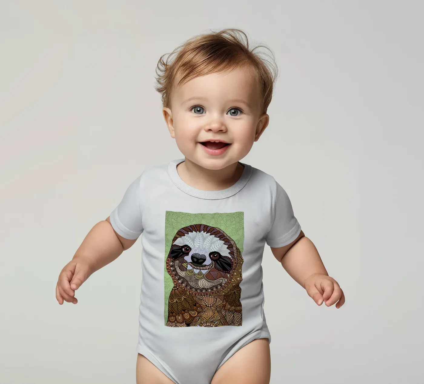 Smiling Sloth body bébé de Angelika Parker
