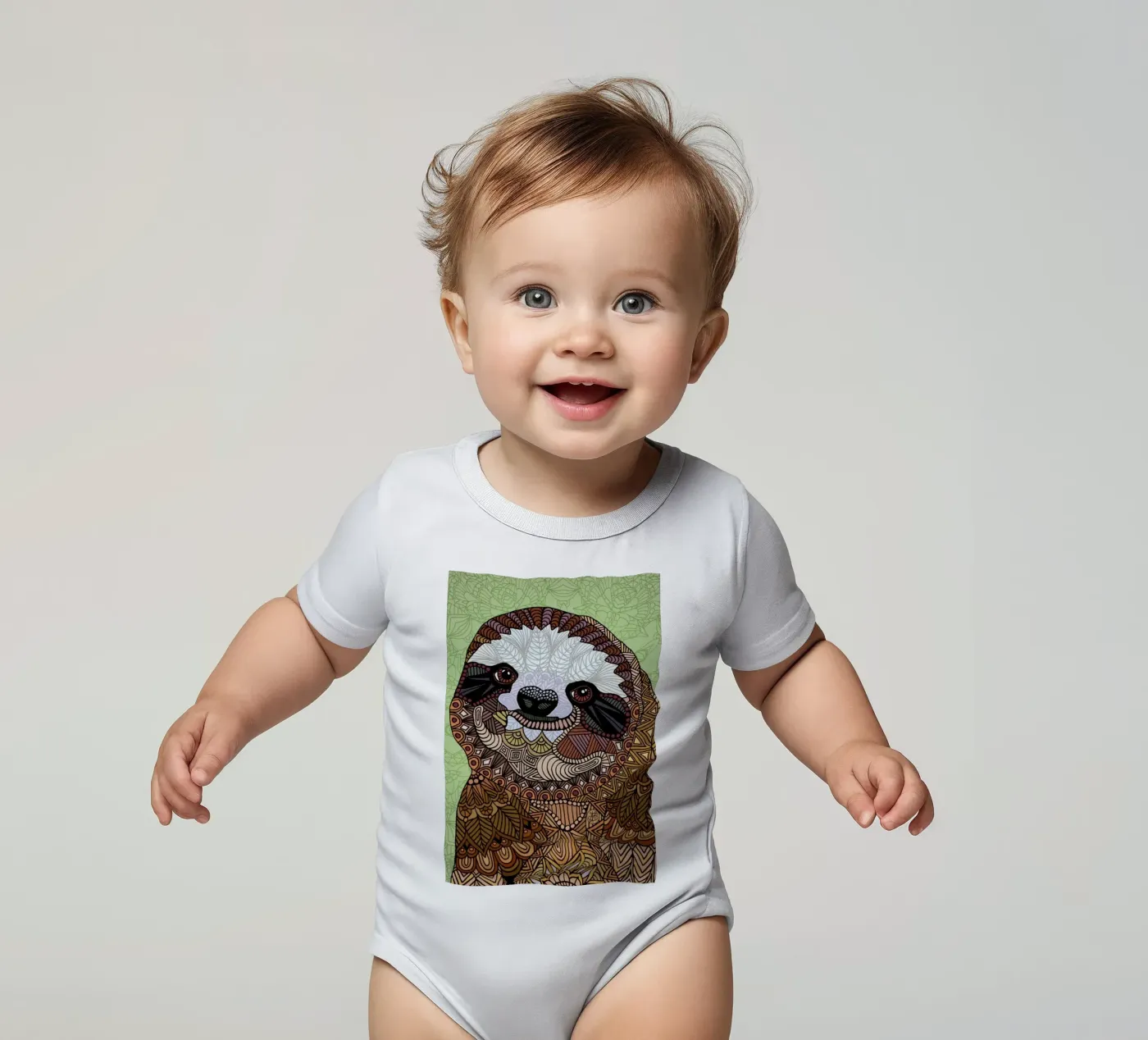 Smiling Sloth body bébé de Angelika Parker