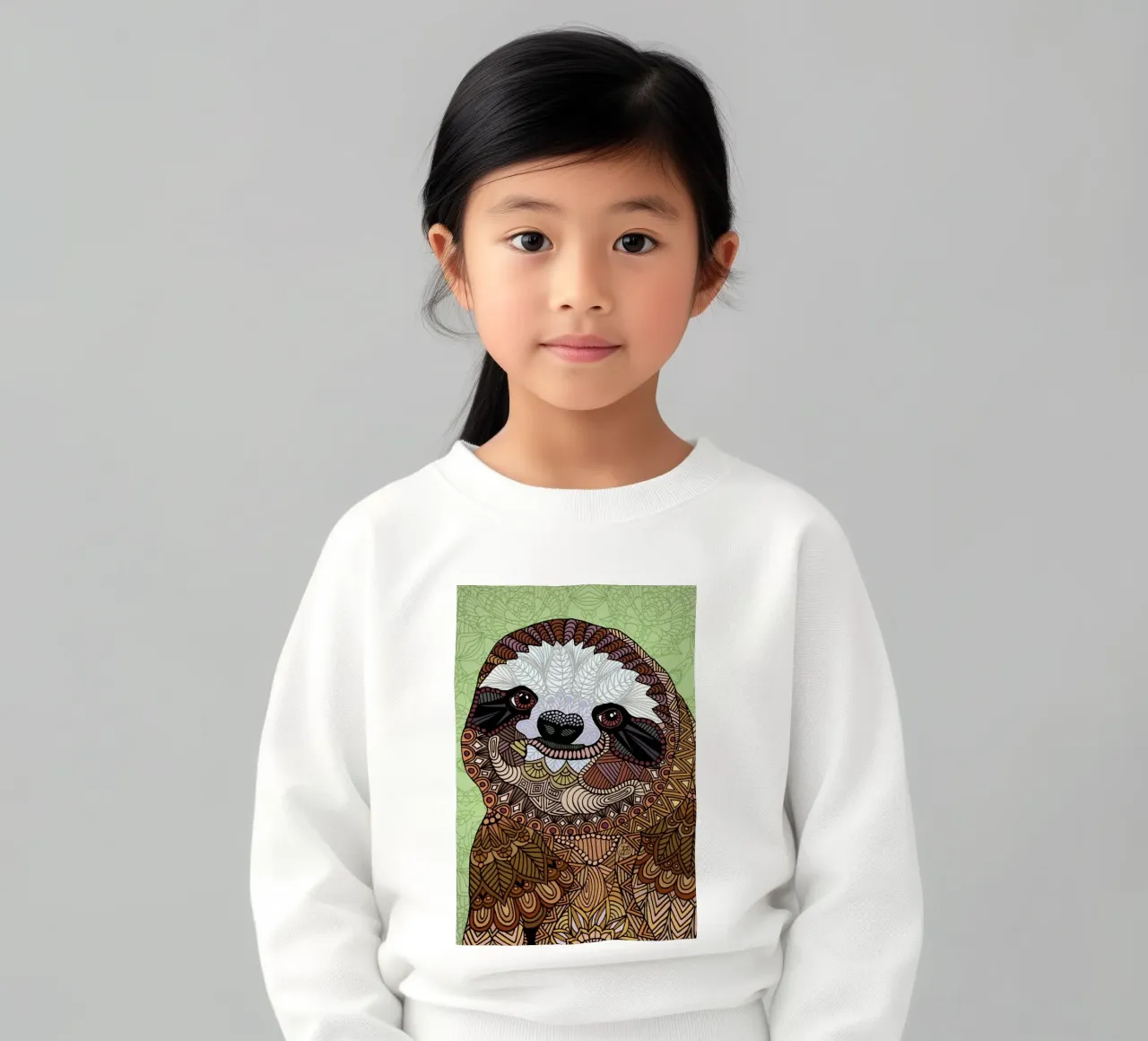 Smiling Sloth felpa bambino da Angelika Parker